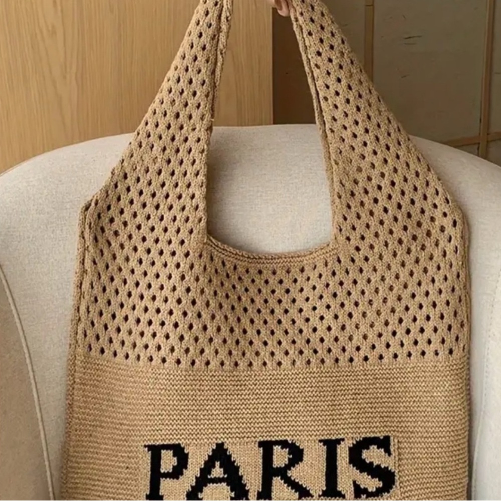 Paris Milano Tan Tote Bag - Picture 3 of 4